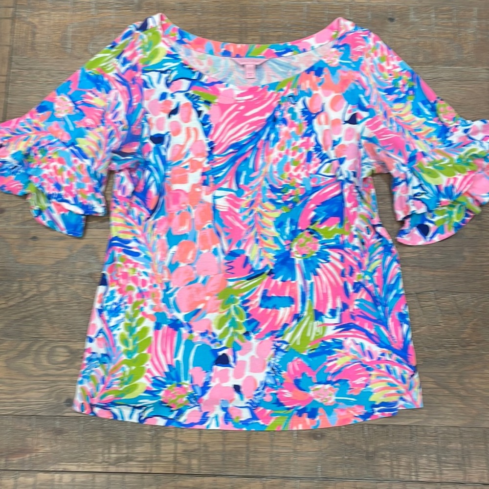 Lilly Pulitzer 3/4 sleeved L